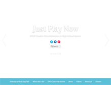 Tablet Screenshot of justplaynow.org